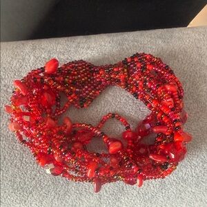 Elegant Red Beaded bracelet